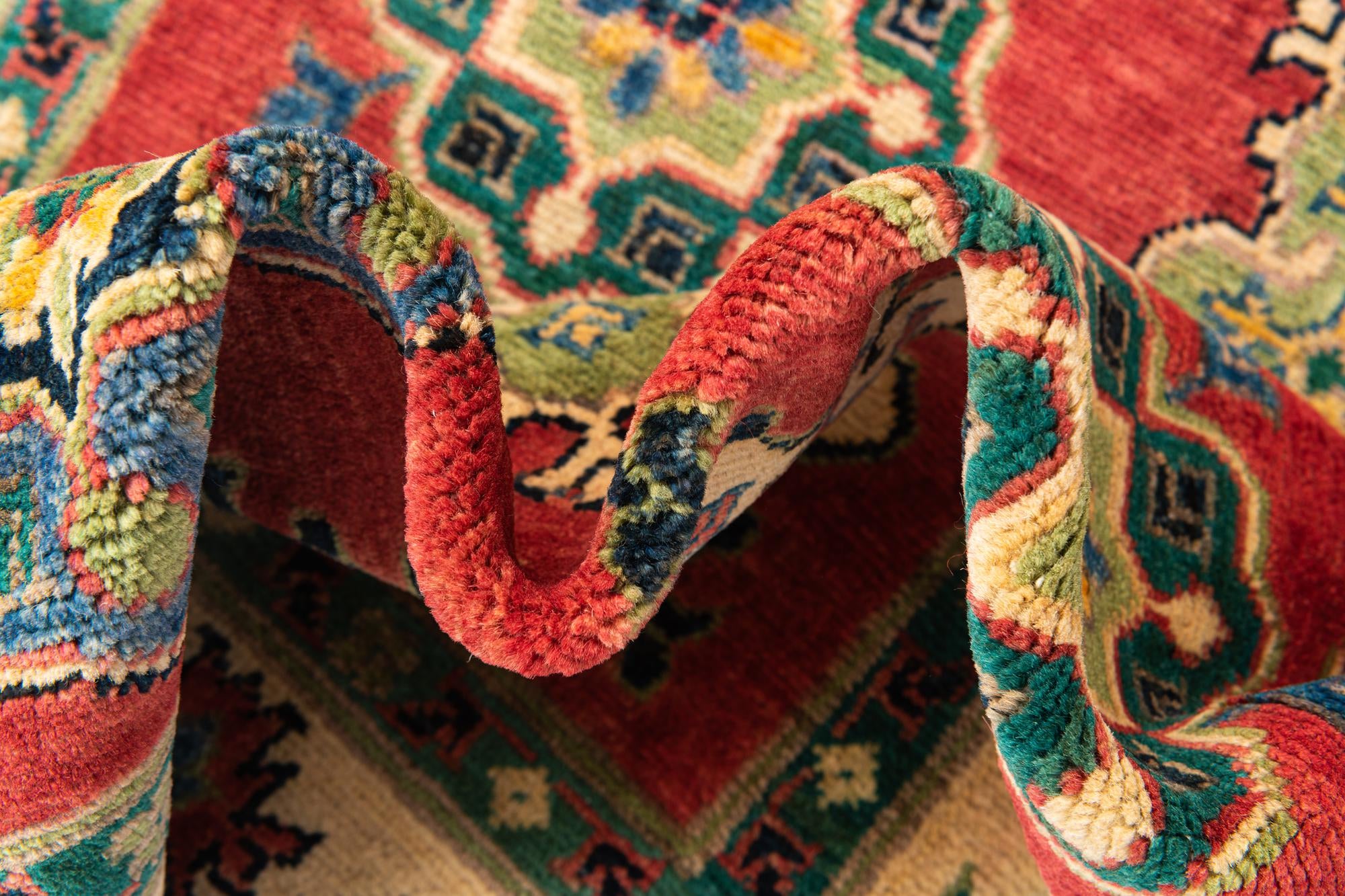 4' x 6' 4 Hand Knotted Kazak Rug