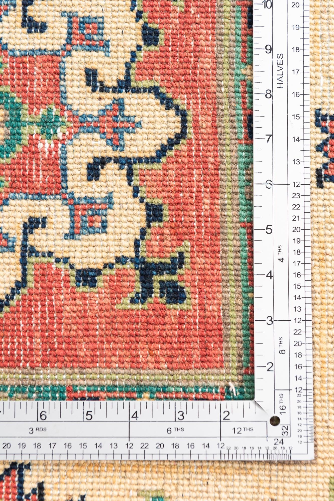 4' x 6' 4 Hand Knotted Kazak Rug