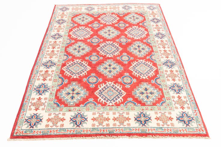 Detail image of 4' x 6' 1 Hand Knotted Kazak Rug