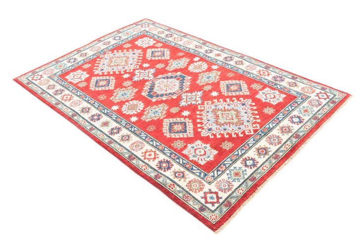Detail image of 4' x 6' Hand Knotted Kazak Rug