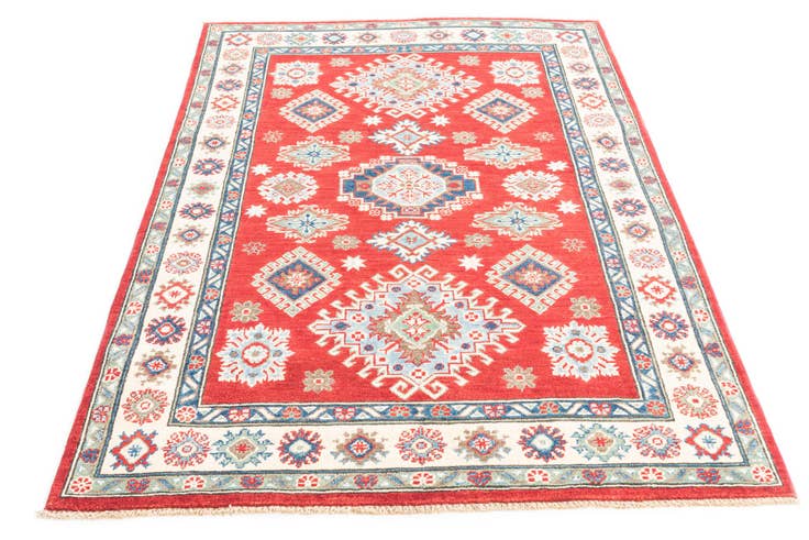 Detail image of 4' x 6' Hand Knotted Kazak Rug