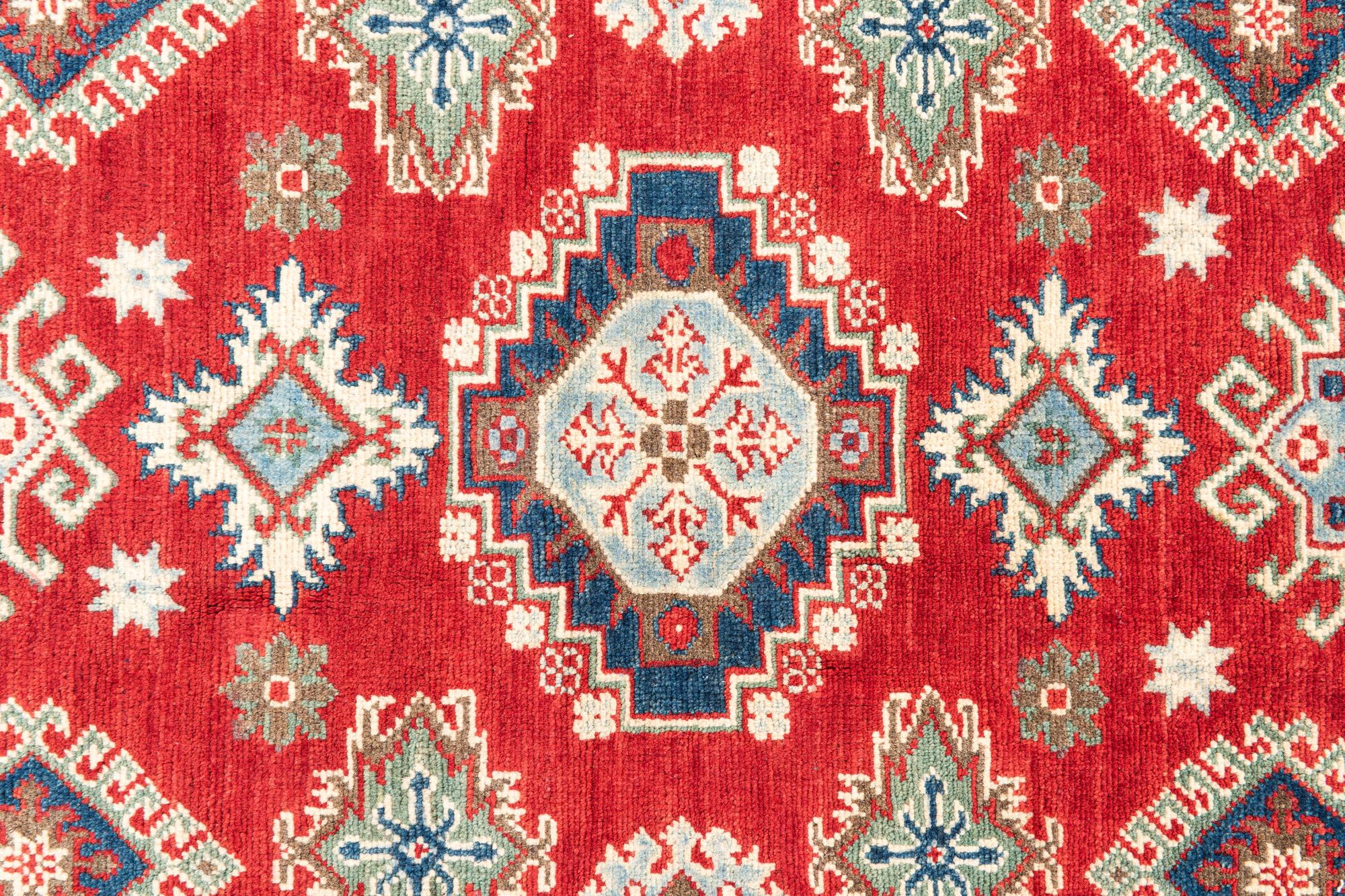 4' x 6' Hand Knotted Kazak Rug