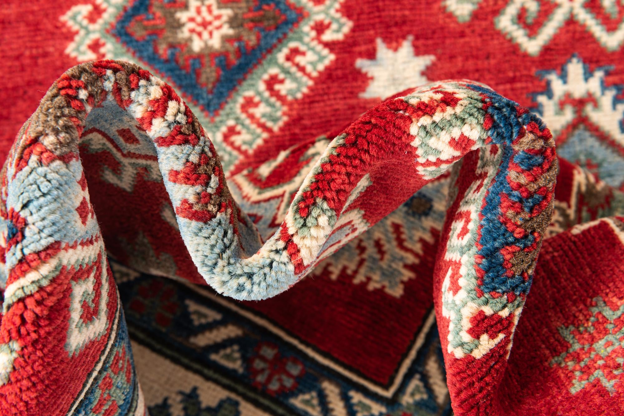 4' x 6' Hand Knotted Kazak Rug