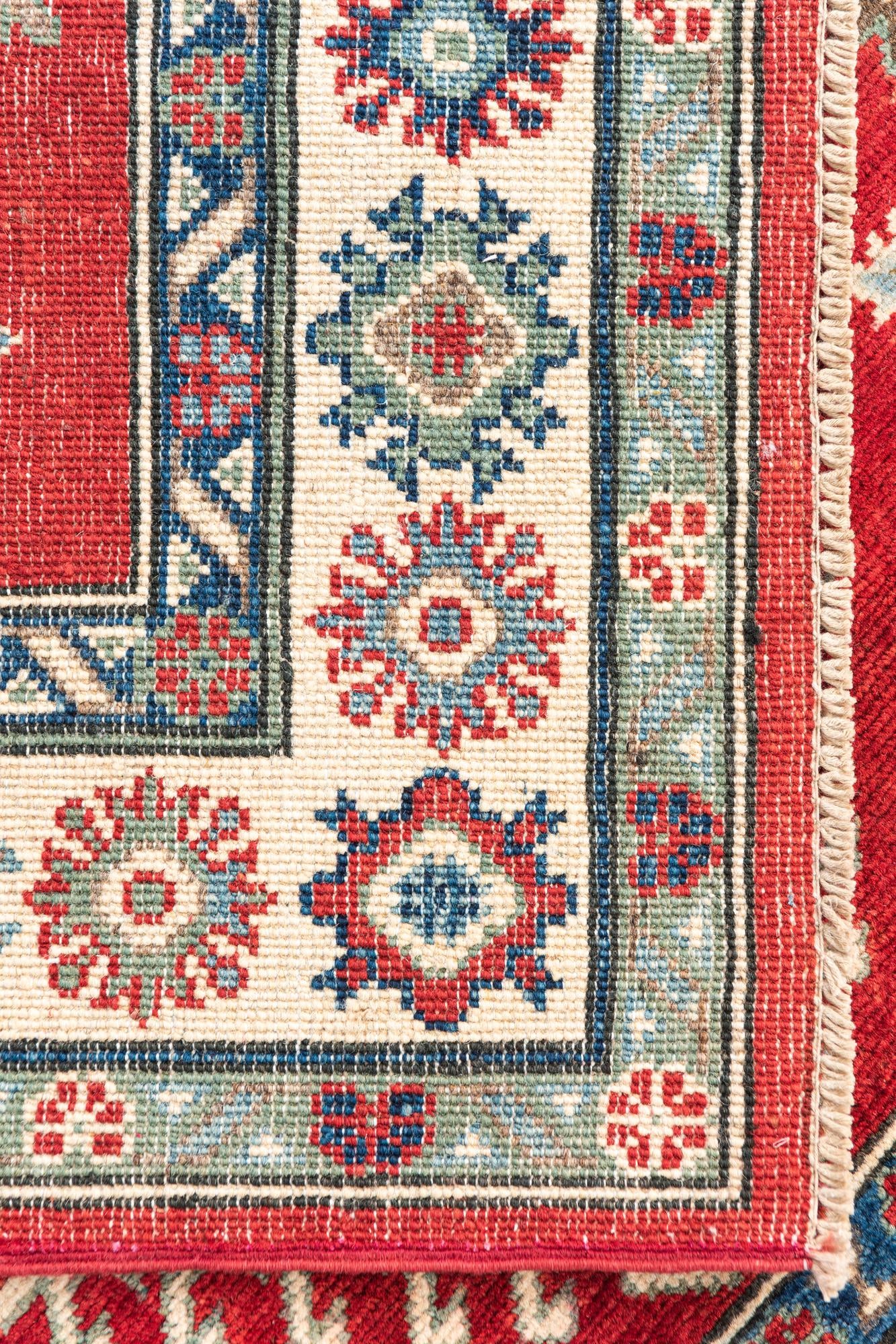 4' x 6' Hand Knotted Kazak Rug