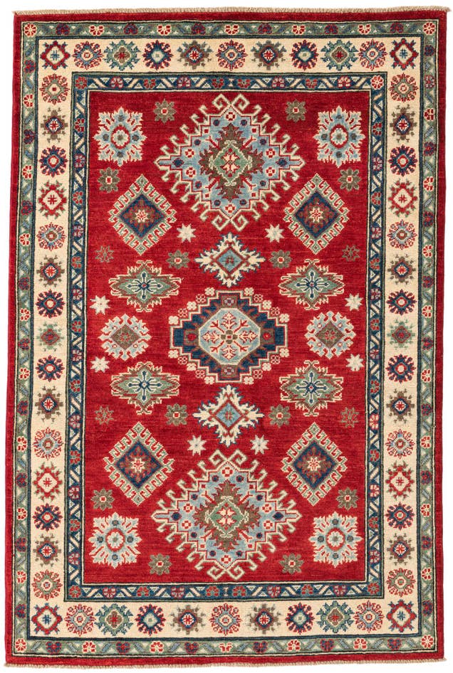 Detail image of 4' x 6' Hand Knotted Kazak Rug