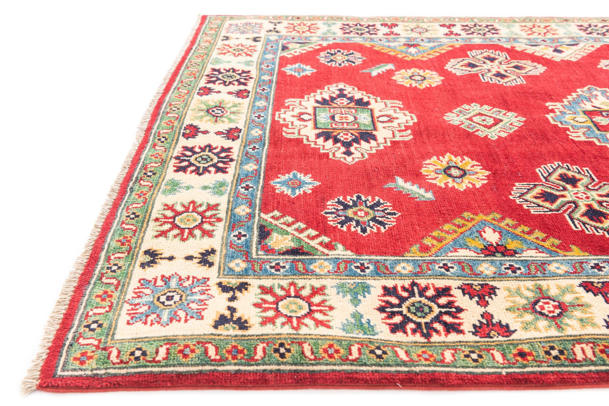 4' 1 x 5' 10 Hand Knotted Kazak Rug