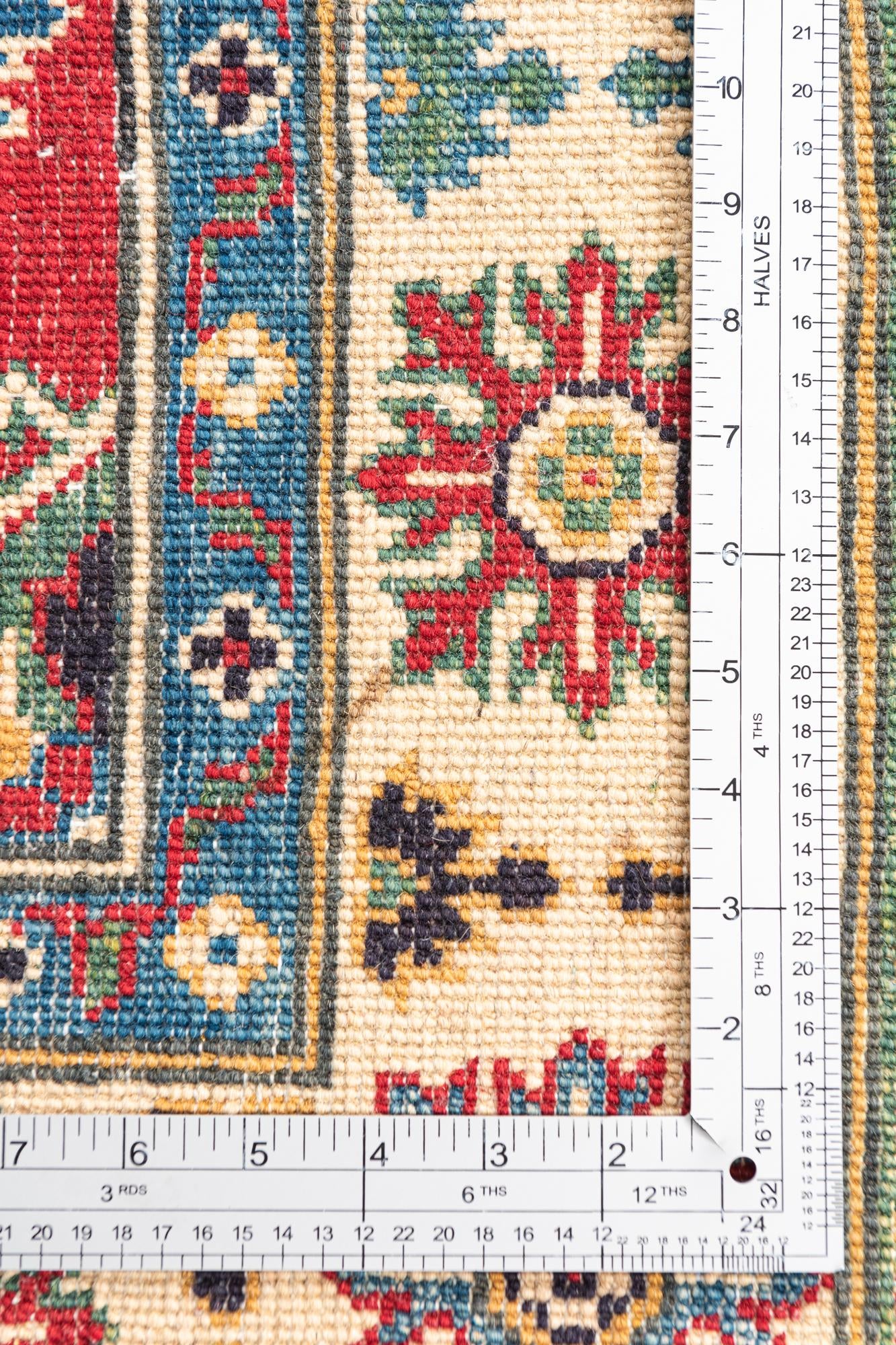 4' 1 x 5' 10 Hand Knotted Kazak Rug