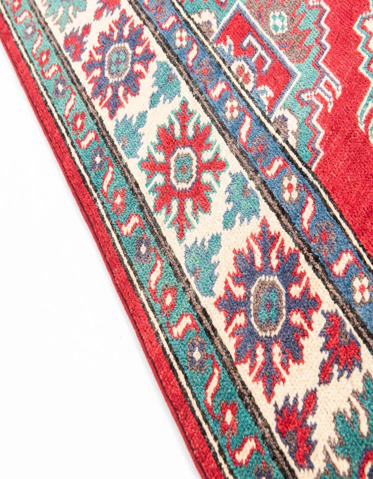 Detail image of 4' x 6' Hand Knotted Kazak Rug