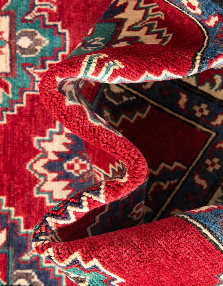 Detail image of 4' x 6' Hand Knotted Kazak Rug