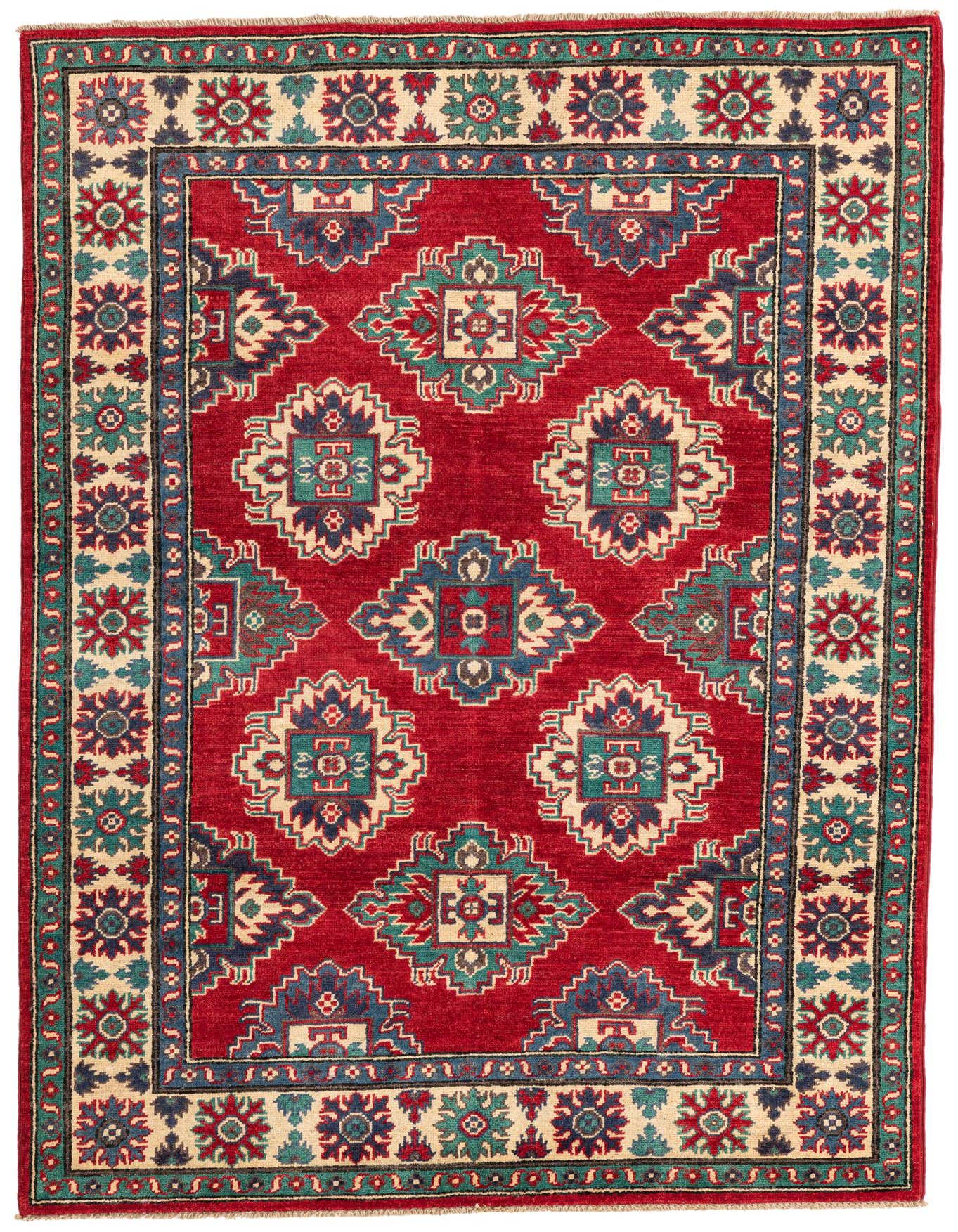 4' x 6' Hand Knotted Kazak Rug