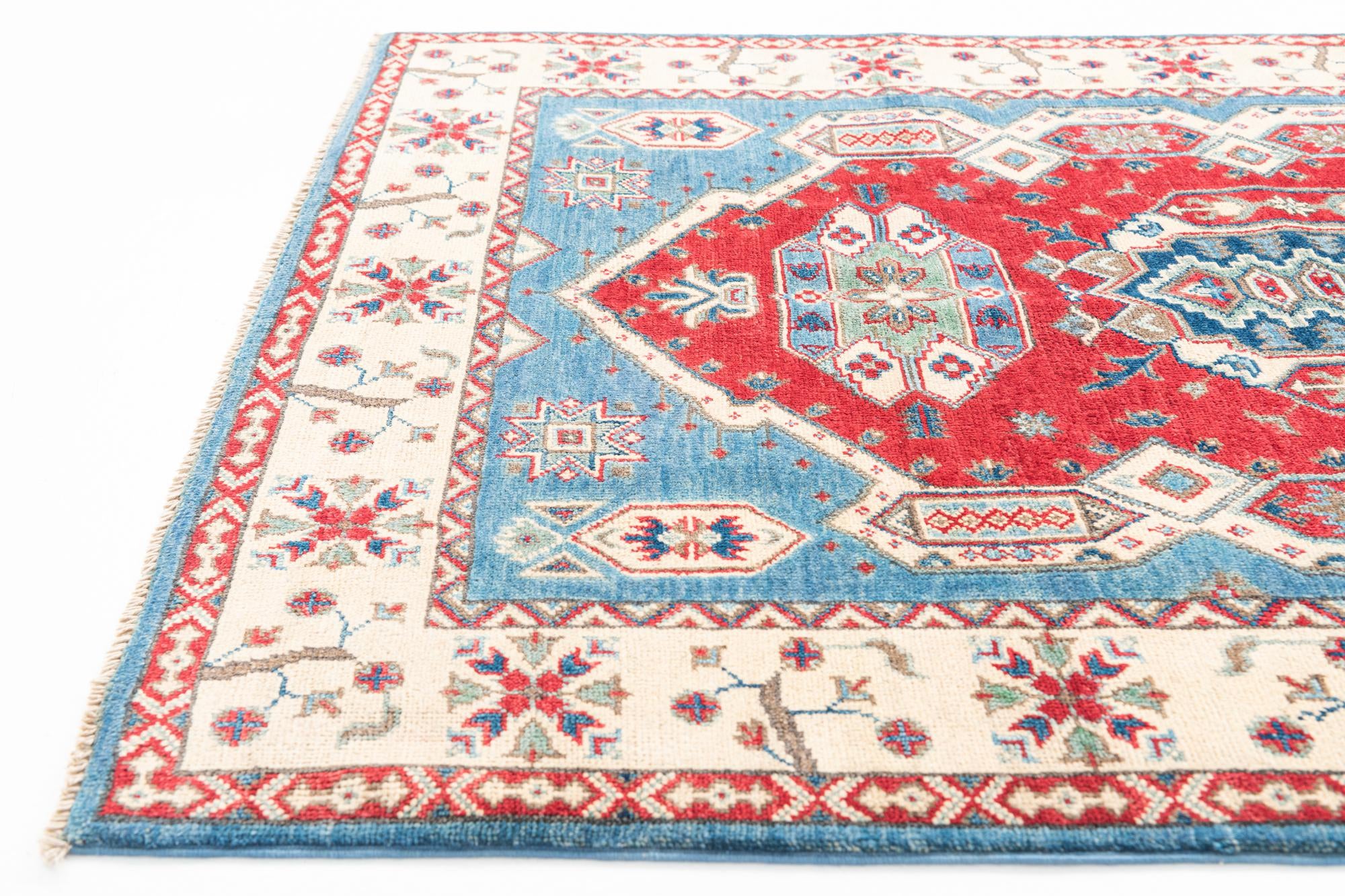 4' 1 x 5' 9 Hand Knotted Kazak Rug