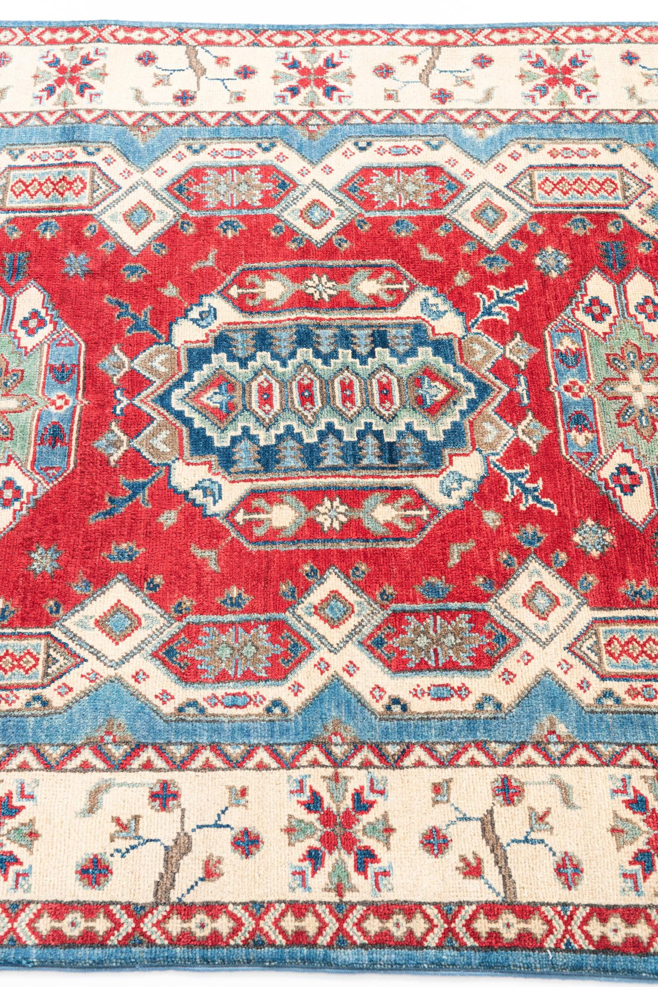 4' 1 x 5' 9 Hand Knotted Kazak Rug