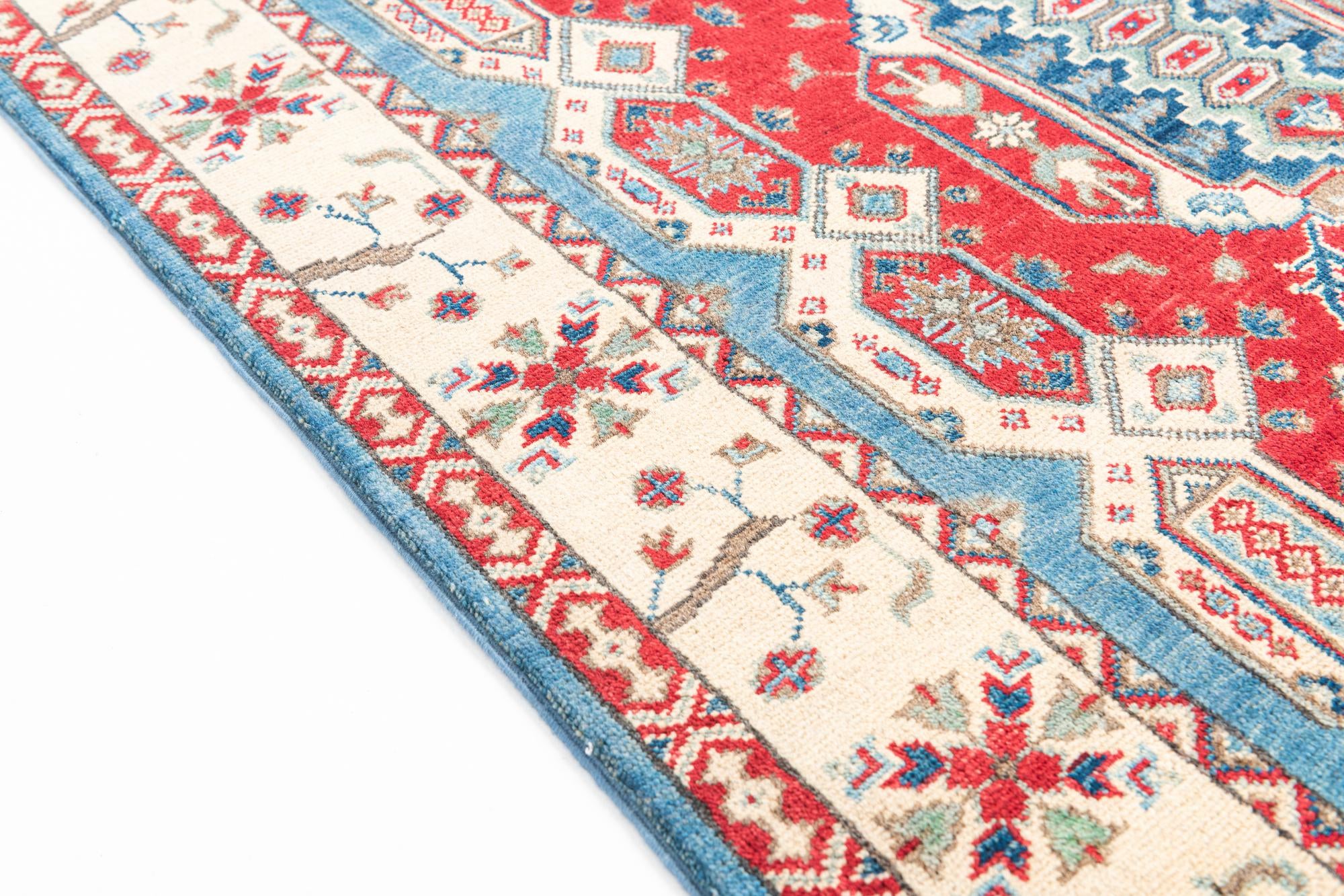 4' 1 x 5' 9 Hand Knotted Kazak Rug