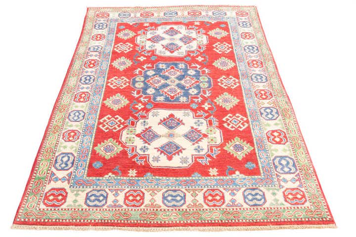 4' x 6' Hand Knotted Kazak Rug