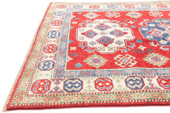 4' x 6' Hand Knotted Kazak Rug