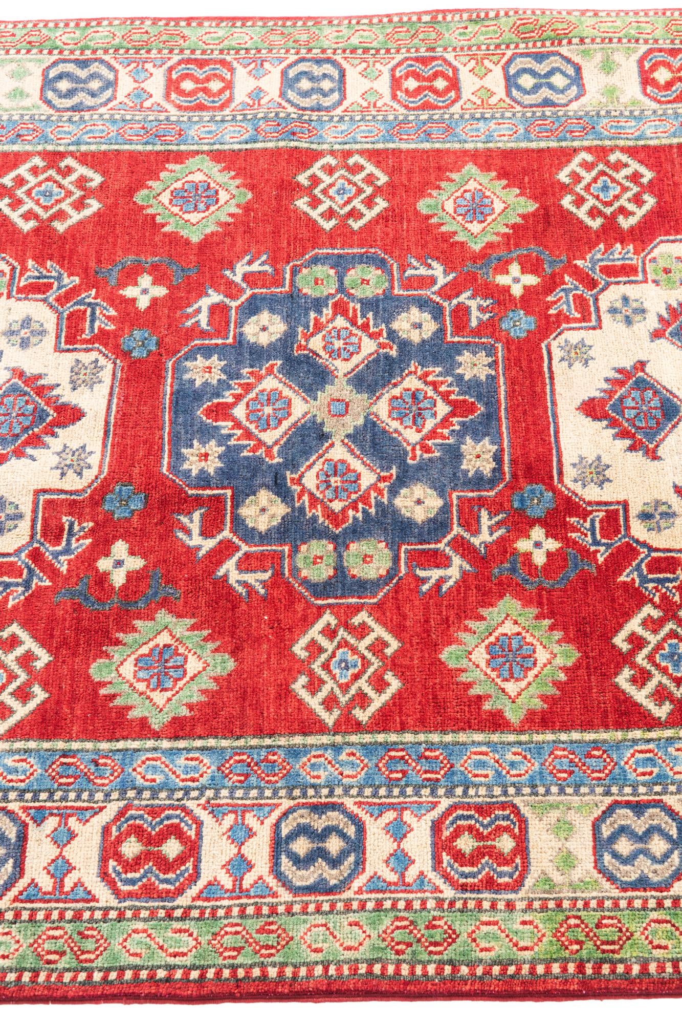 4' x 6' Hand Knotted Kazak Rug