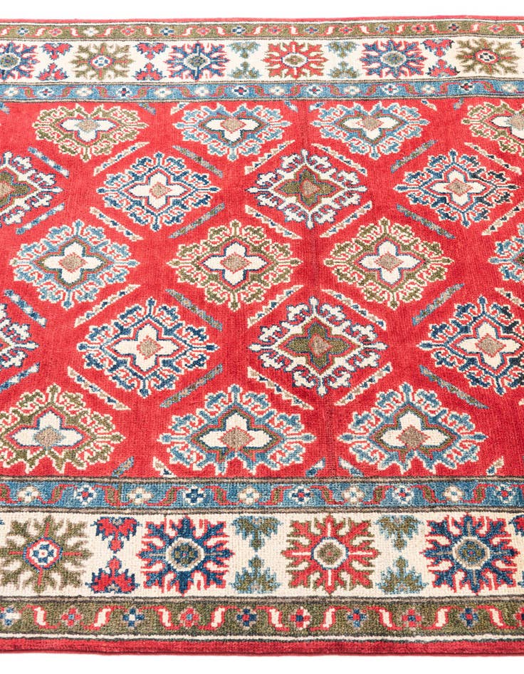 Detail image of 4' 1 x 6' 2  Hand Knotted Kazak Rug