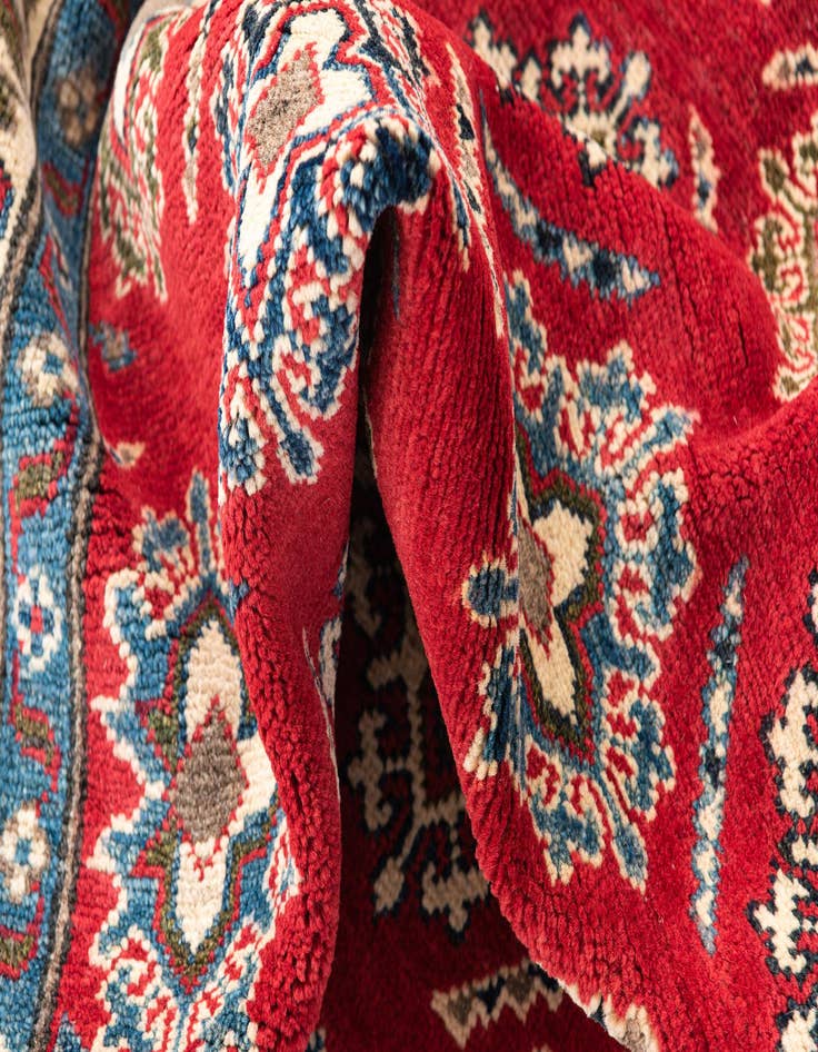 Detail image of 4' 1 x 6' 2  Hand Knotted Kazak Rug
