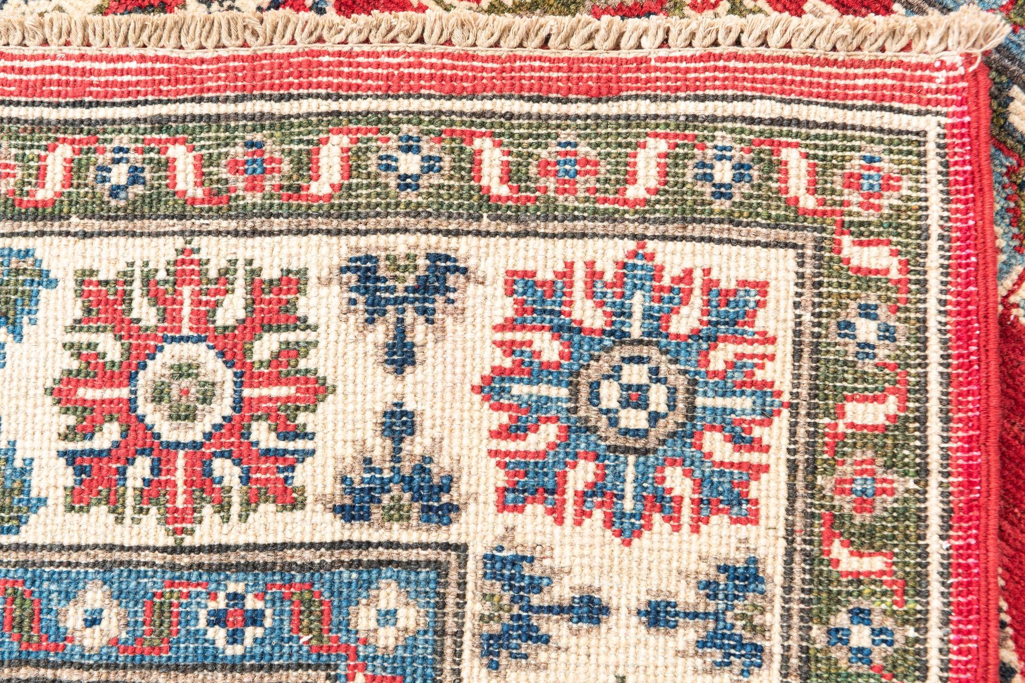 4' 1 x 6' 2 Hand Knotted Kazak Rug