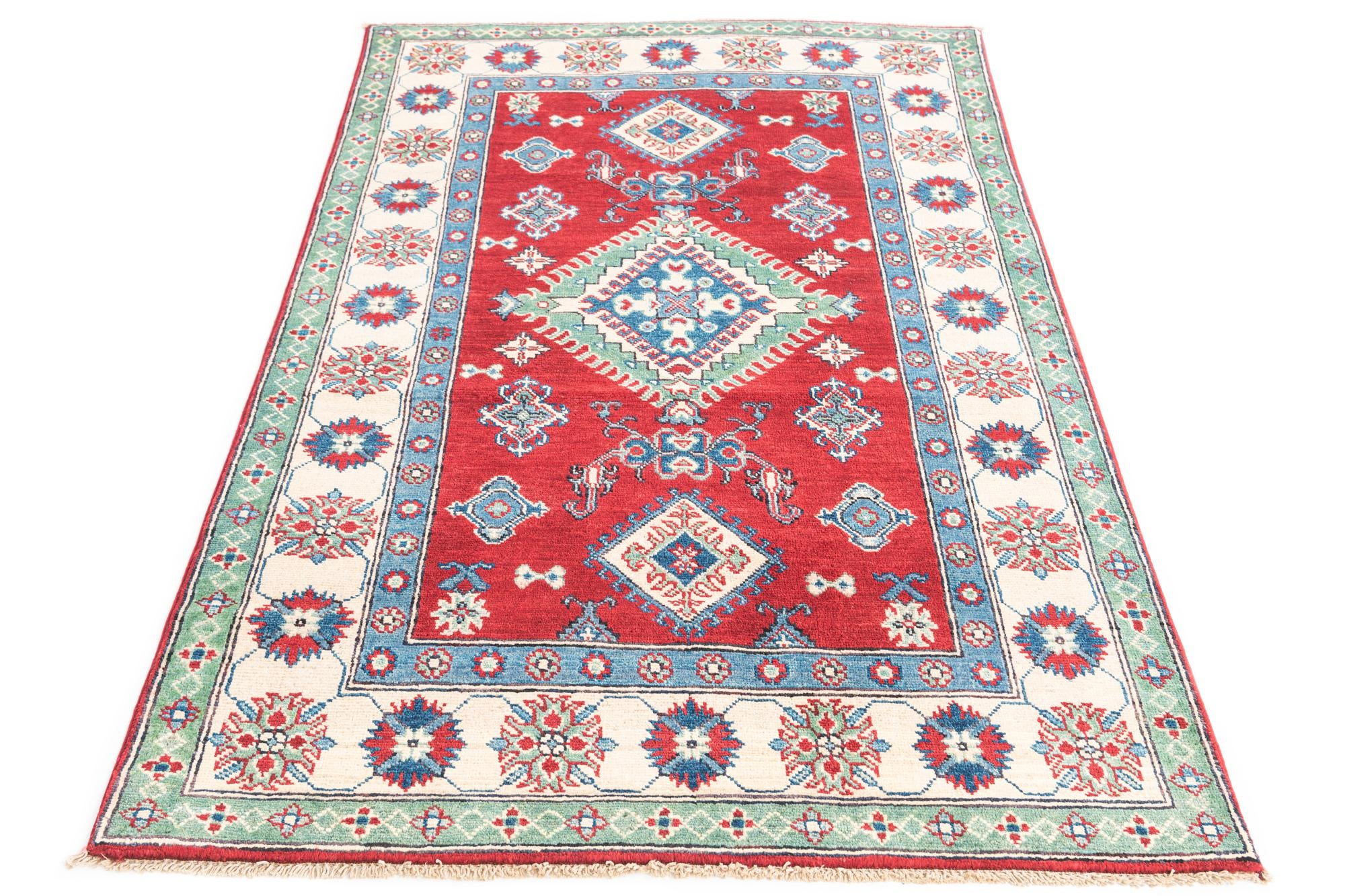 3' 9 x 5' 10 Hand Knotted Kazak Rug