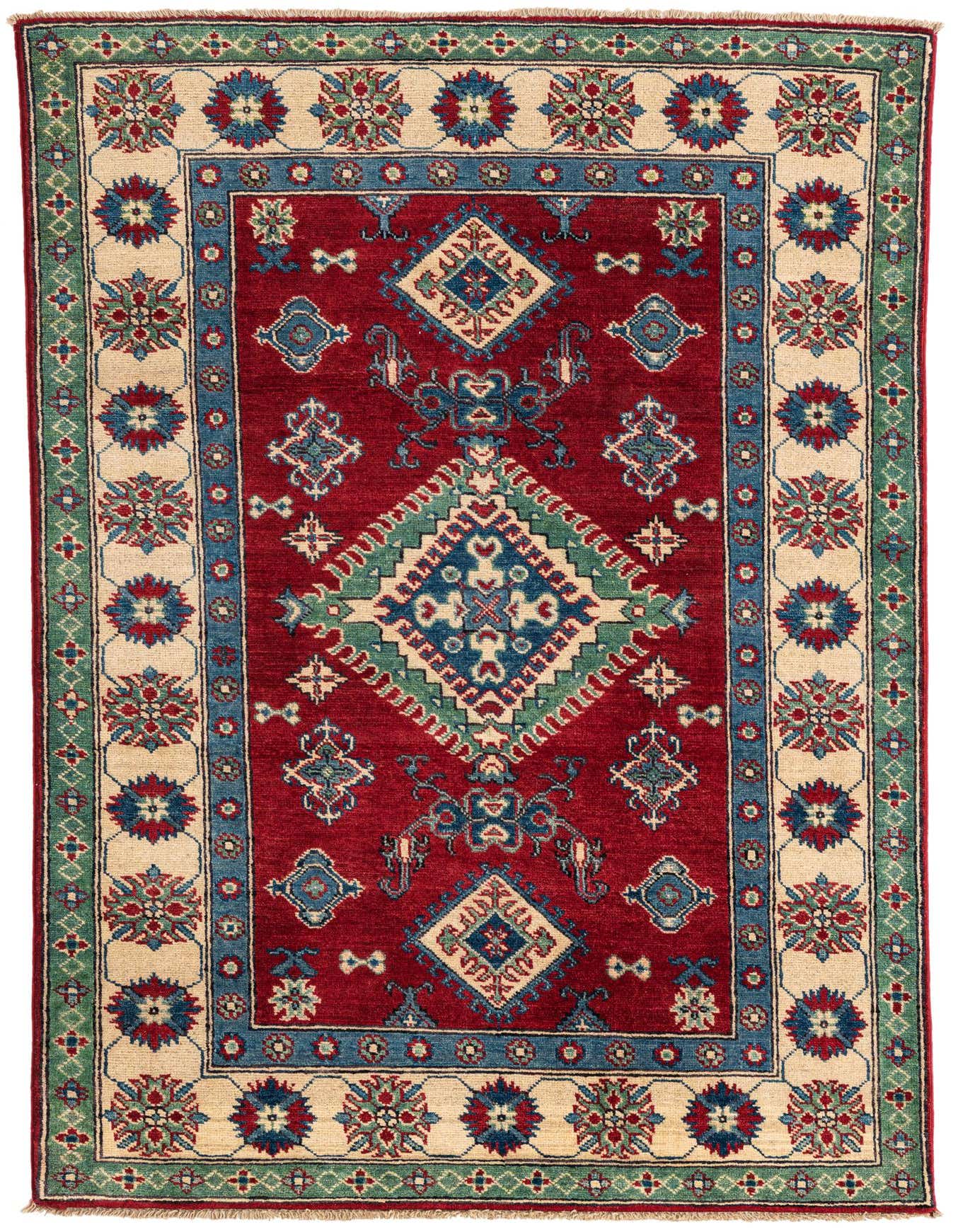 3' 9 x 5' 10 Hand Knotted Kazak Rug