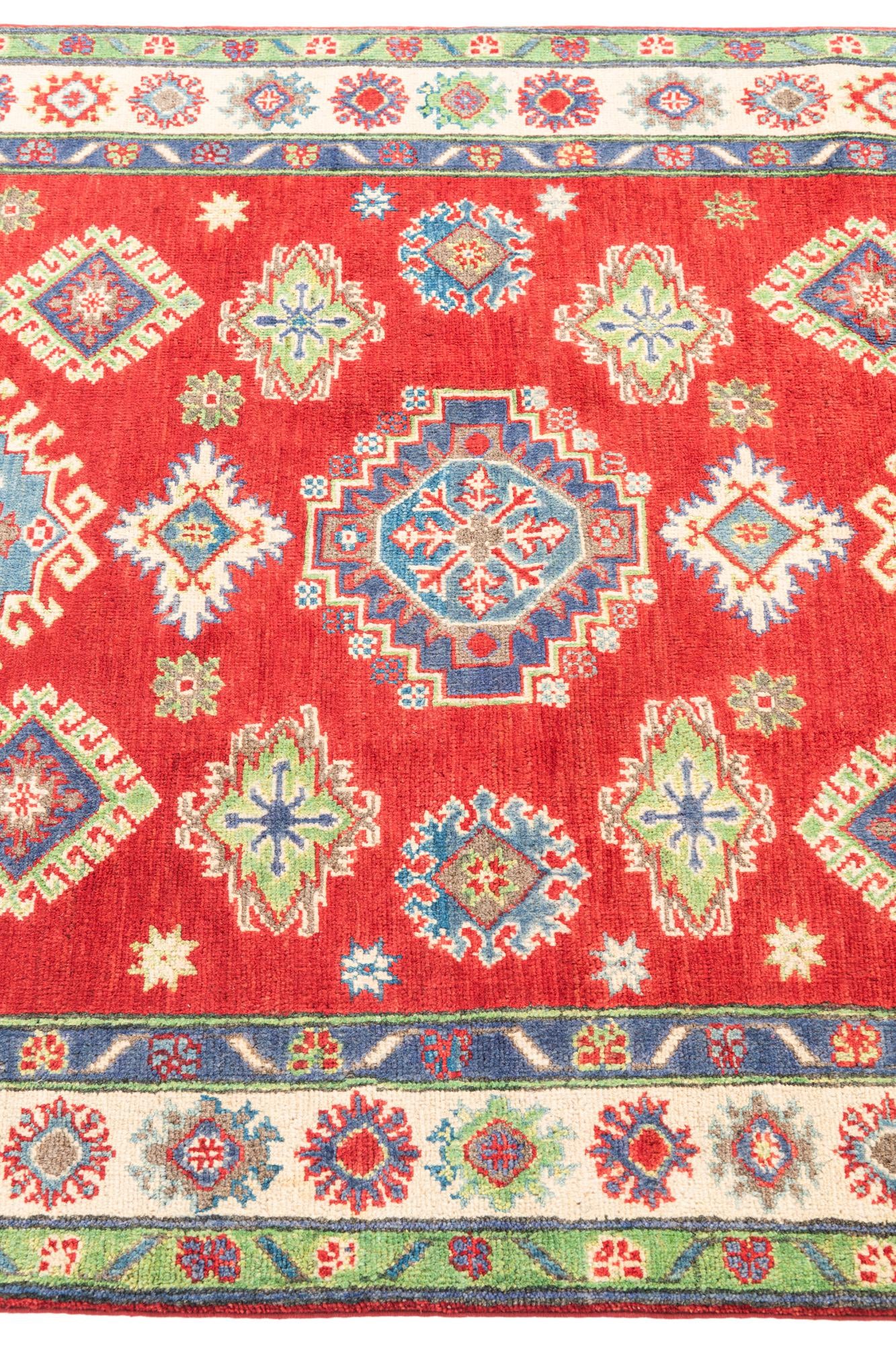 4' 1 x 5' 10 Hand Knotted Kazak Rug