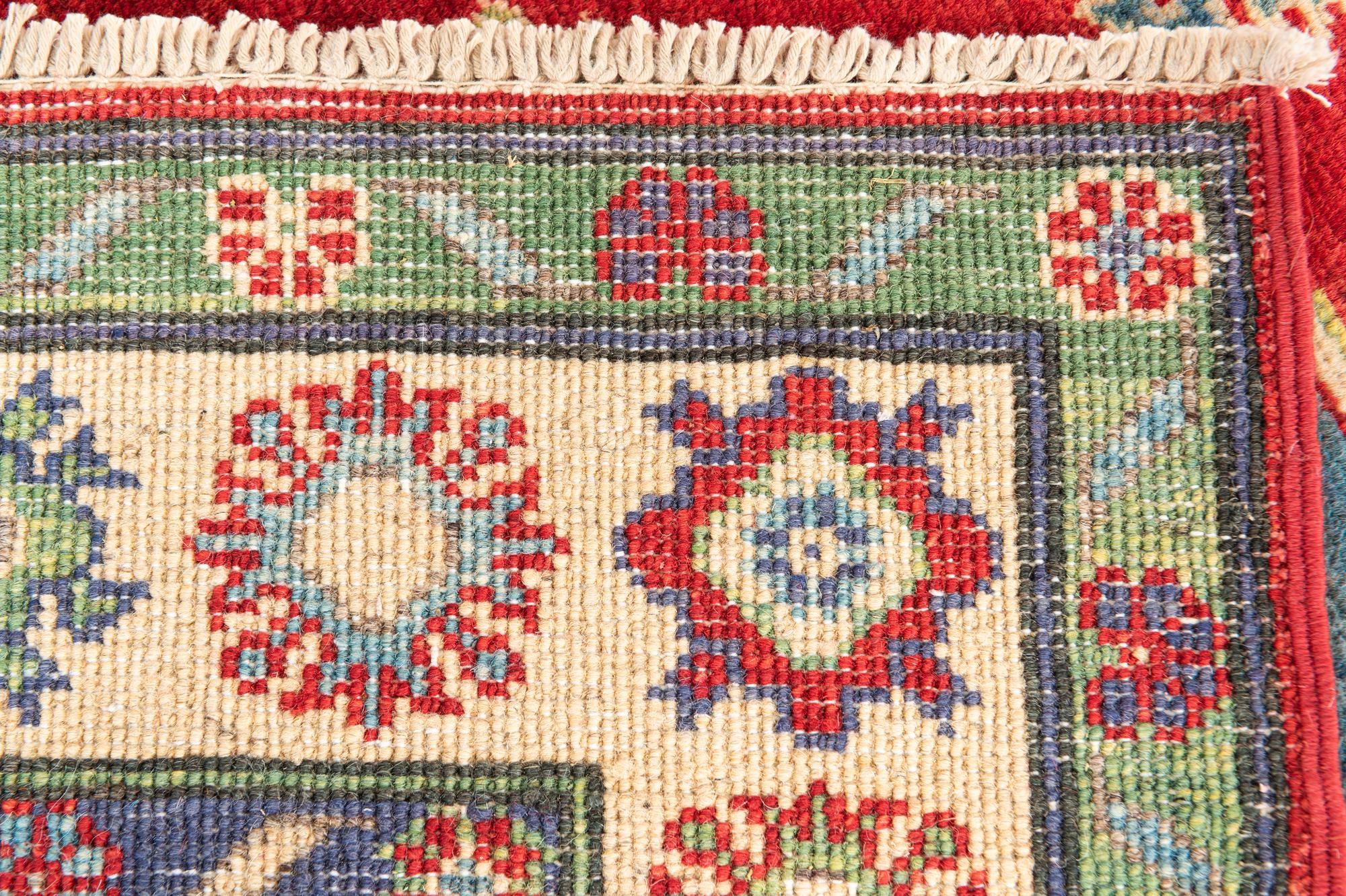 4' 1 x 5' 10 Hand Knotted Kazak Rug