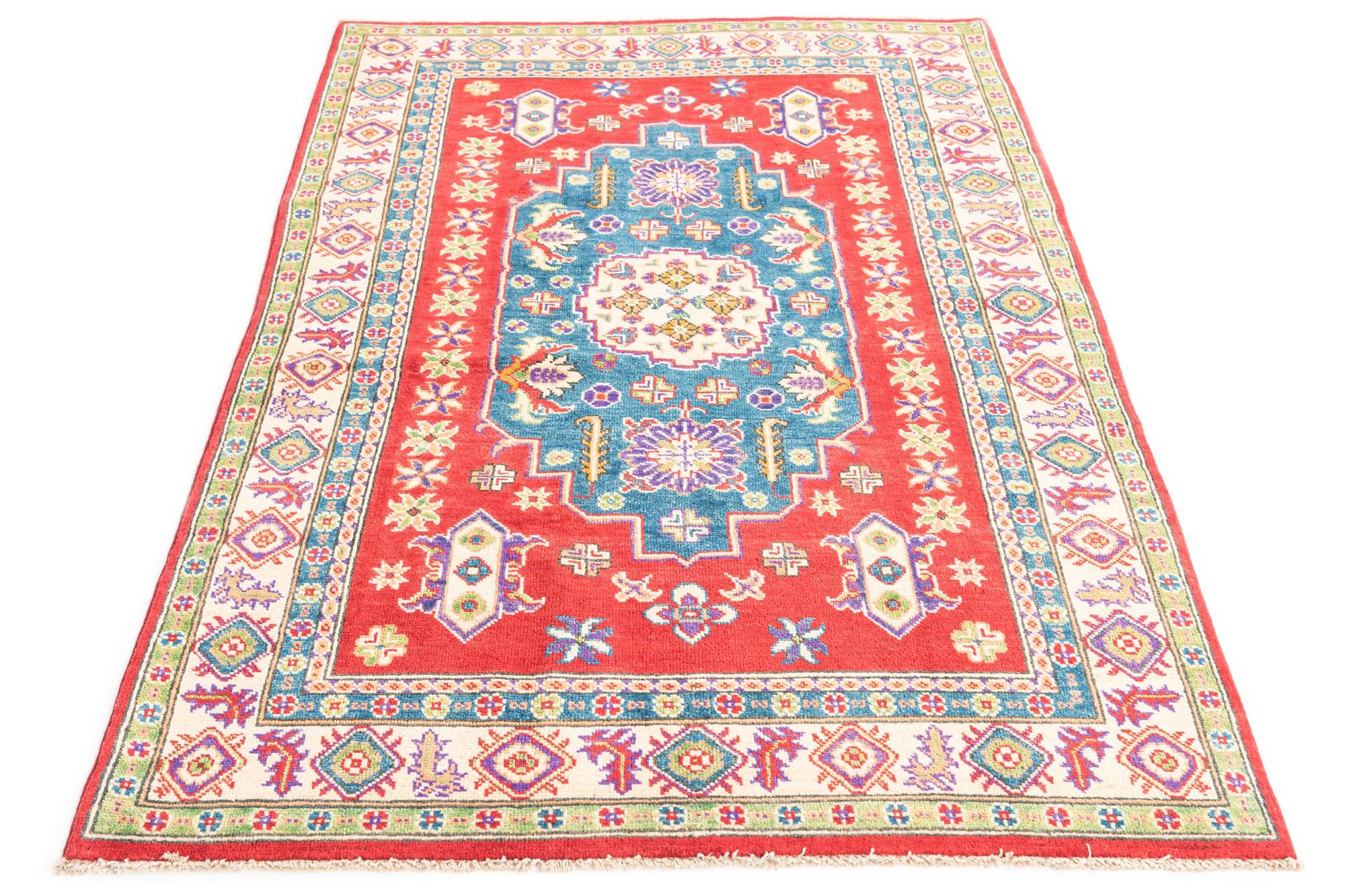 4' 1 x 6' Hand Knotted Kazak Rug
