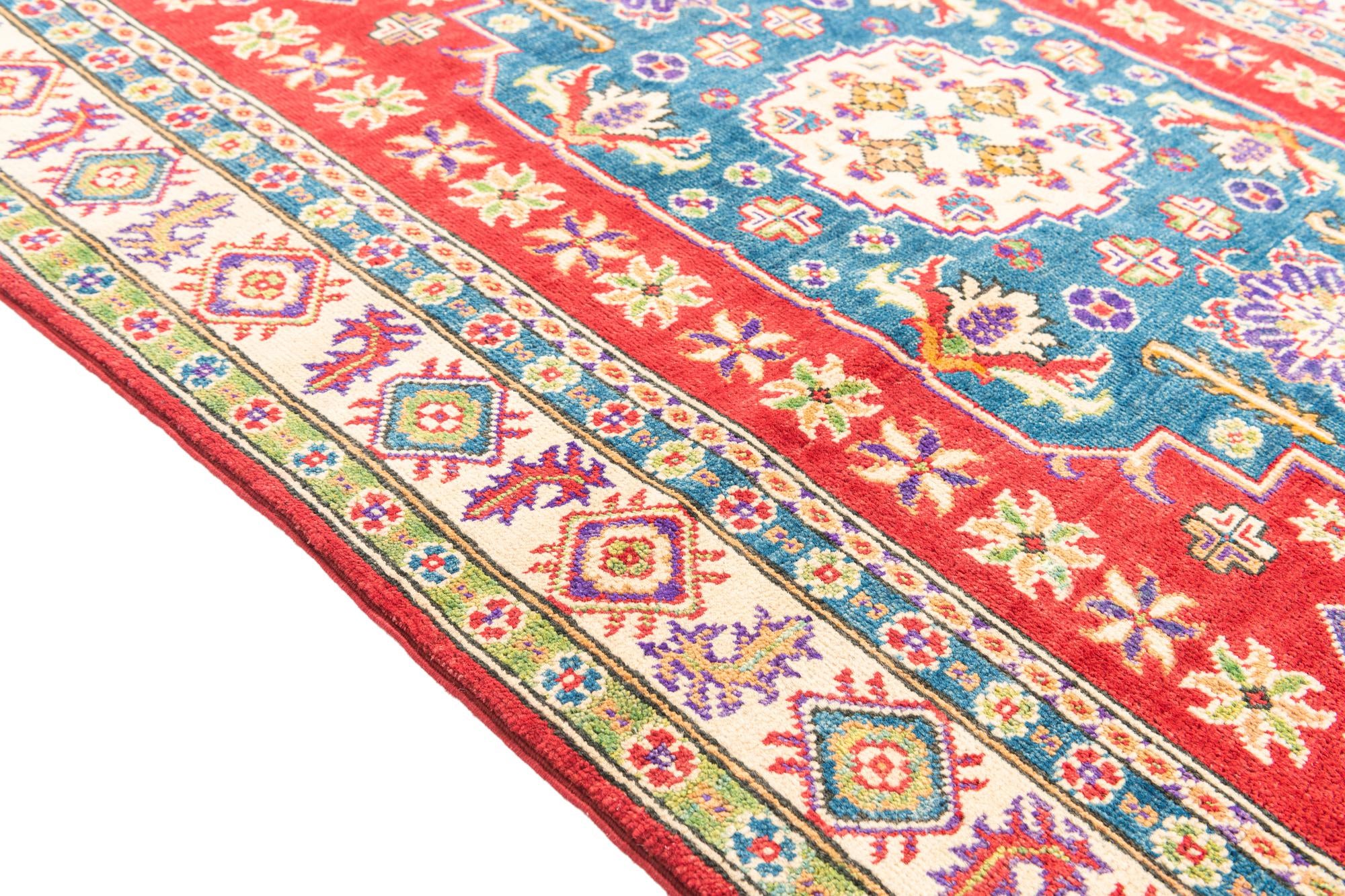 4' 1 x 6' Hand Knotted Kazak Rug