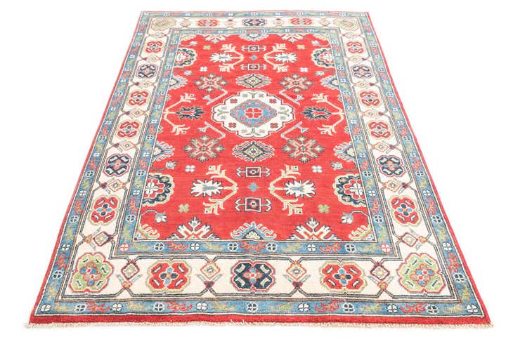 4' 2 x 6' 5 Hand Knotted Kazak Rug