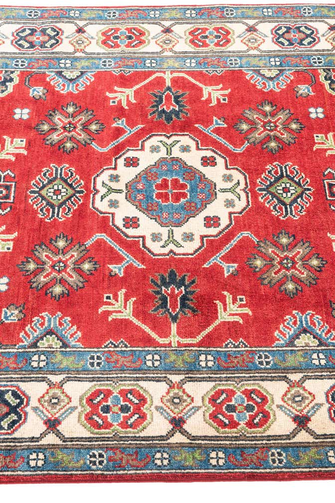 4' 2 x 6' 5 Hand Knotted Kazak Rug