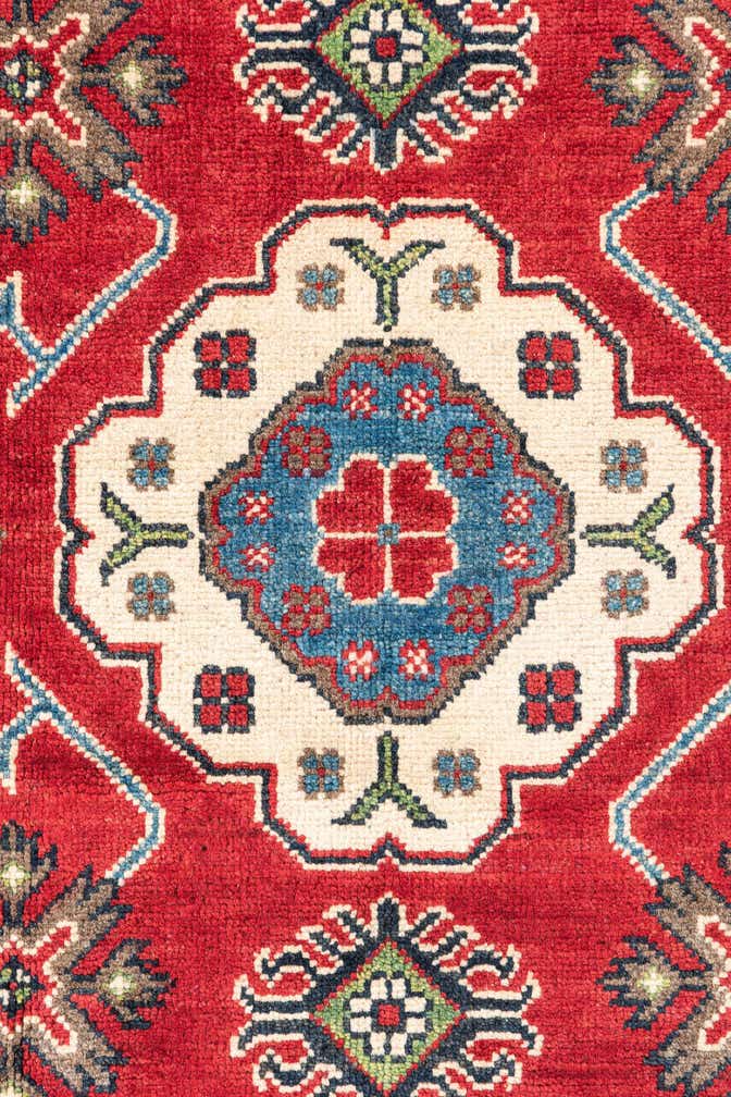 4' 2 x 6' 5 Hand Knotted Kazak Rug