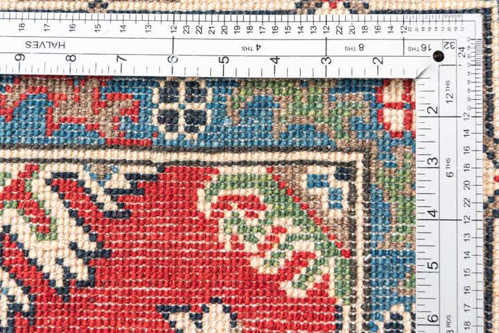 4' 2 x 6' 5 Hand Knotted Kazak Rug