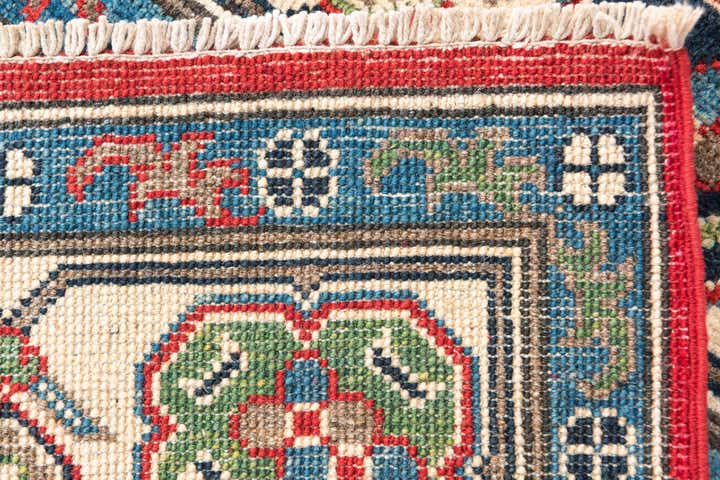 4' 2 x 6' 5 Hand Knotted Kazak Rug