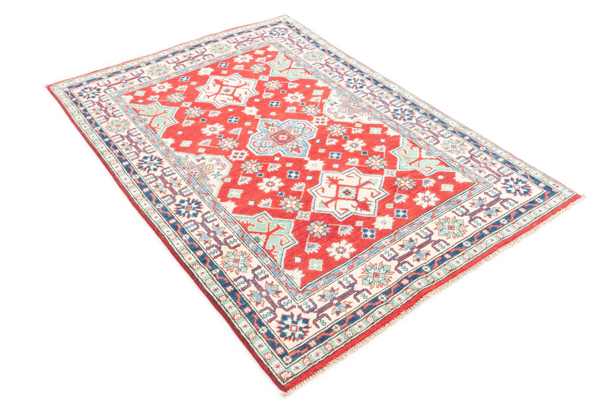 3' 10 x 5' 7 Hand Knotted Kazak Rug