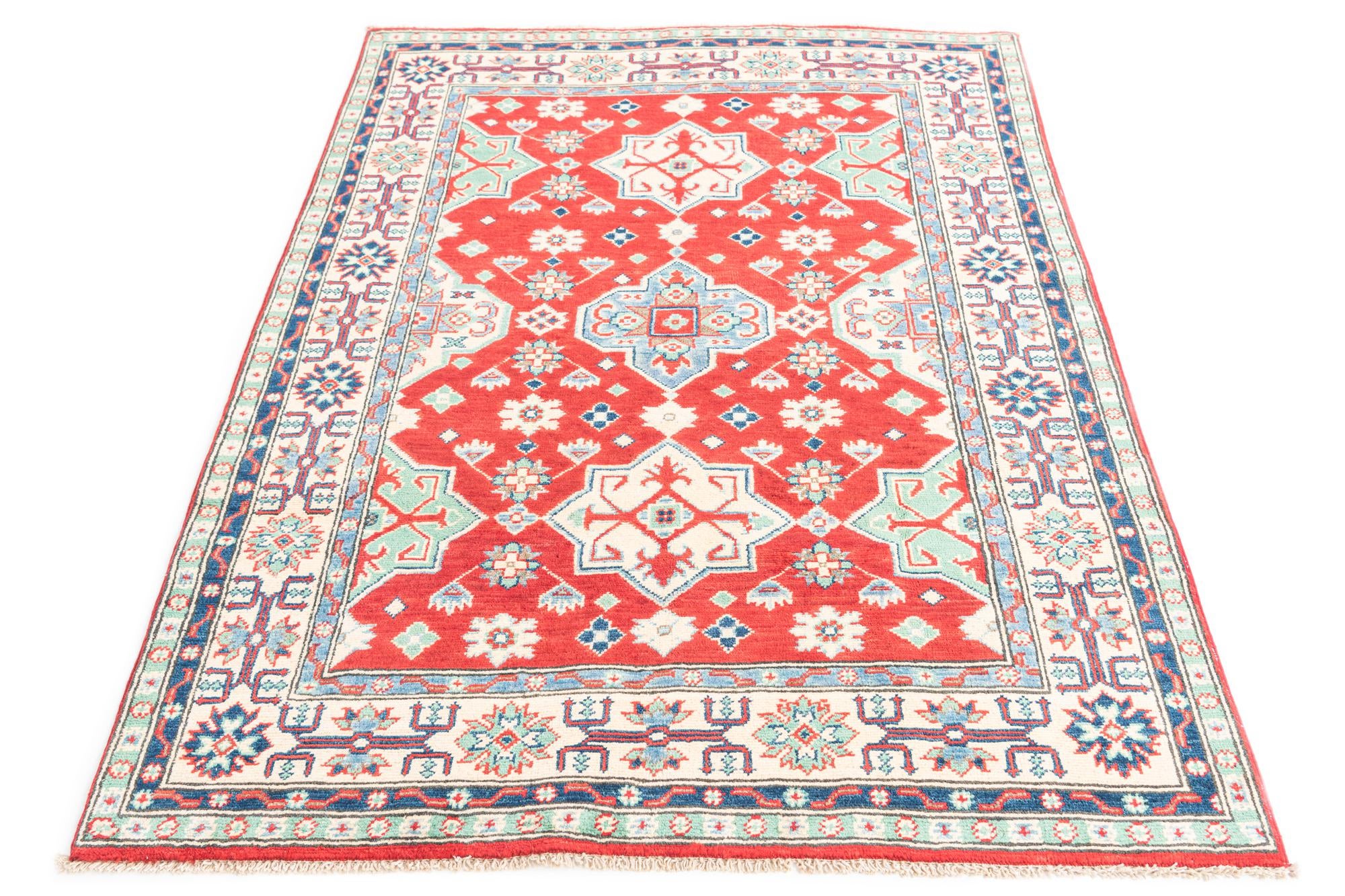 3' 10 x 5' 7 Hand Knotted Kazak Rug