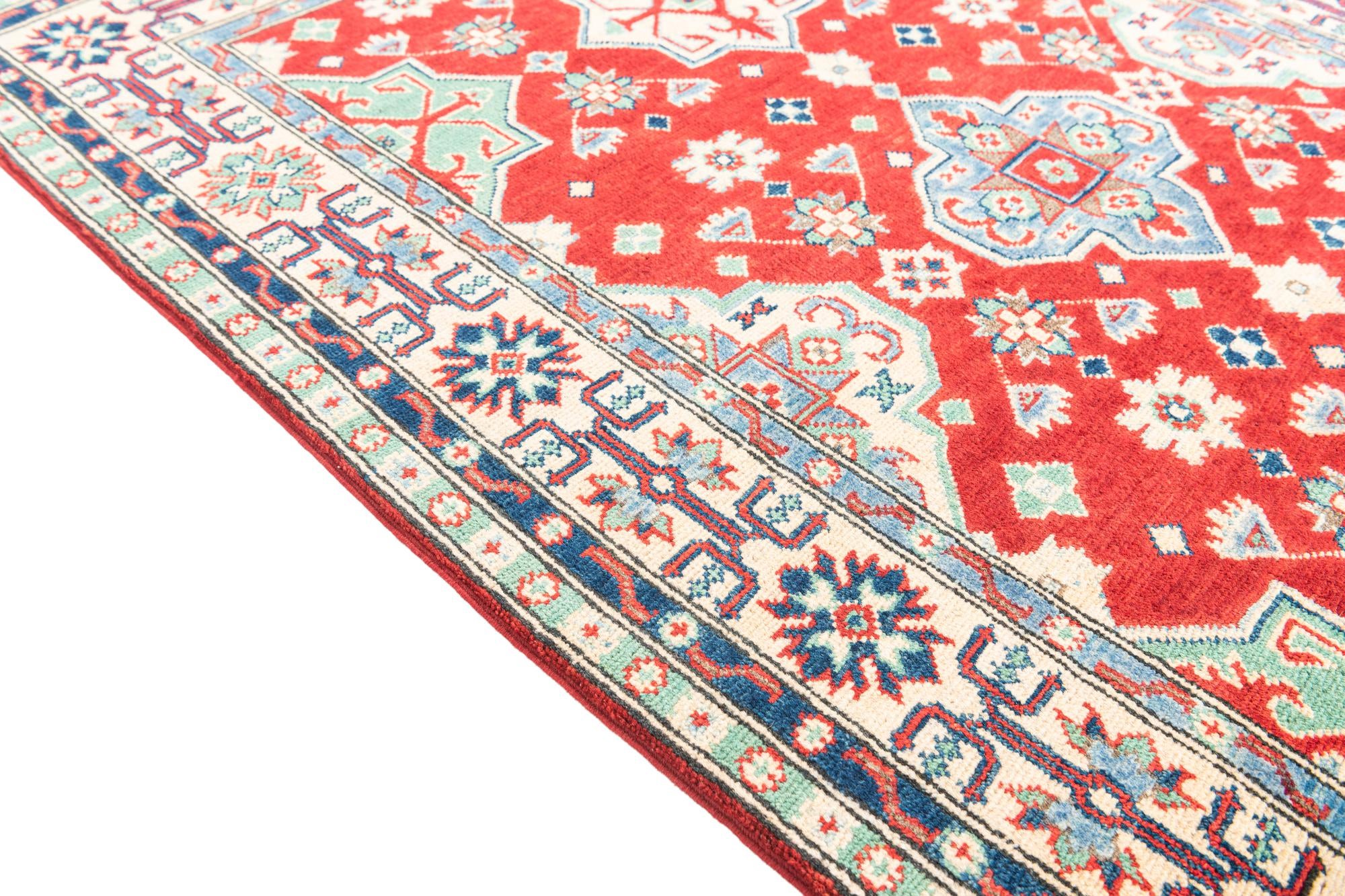3' 10 x 5' 7 Hand Knotted Kazak Rug