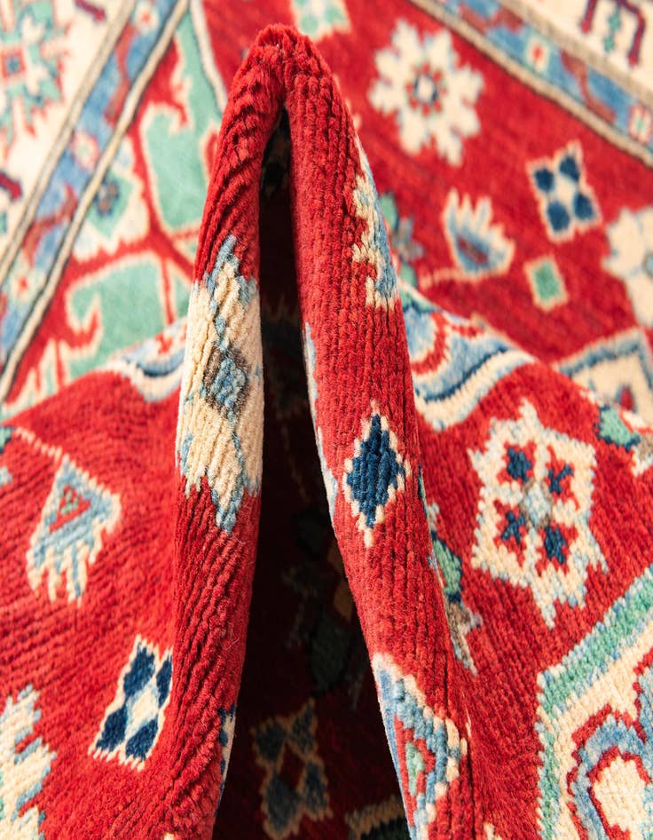 Detail image of 3' 10 x 5' 7  Hand Knotted Kazak Rug