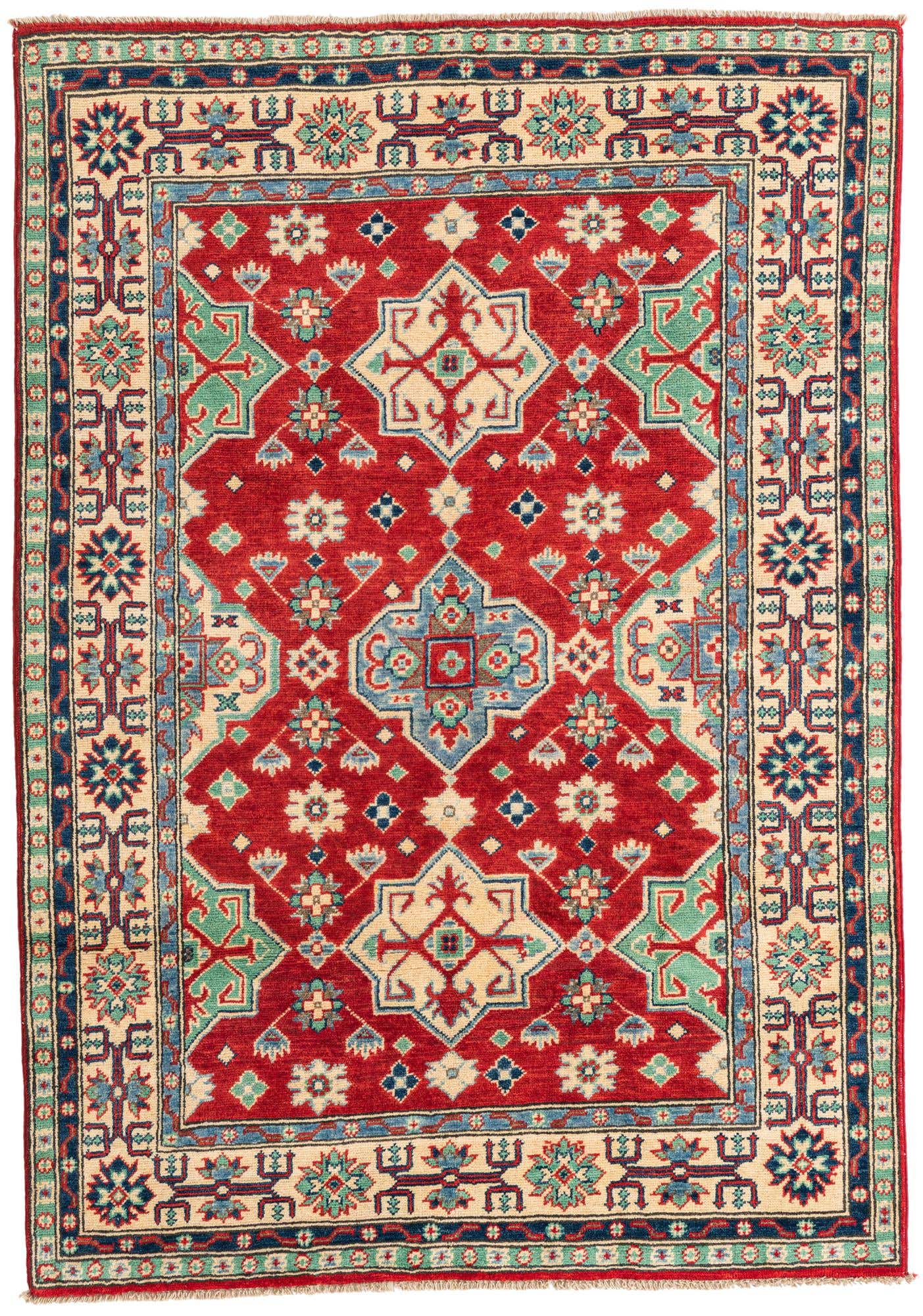 3' 10 x 5' 7 Hand Knotted Kazak Rug
