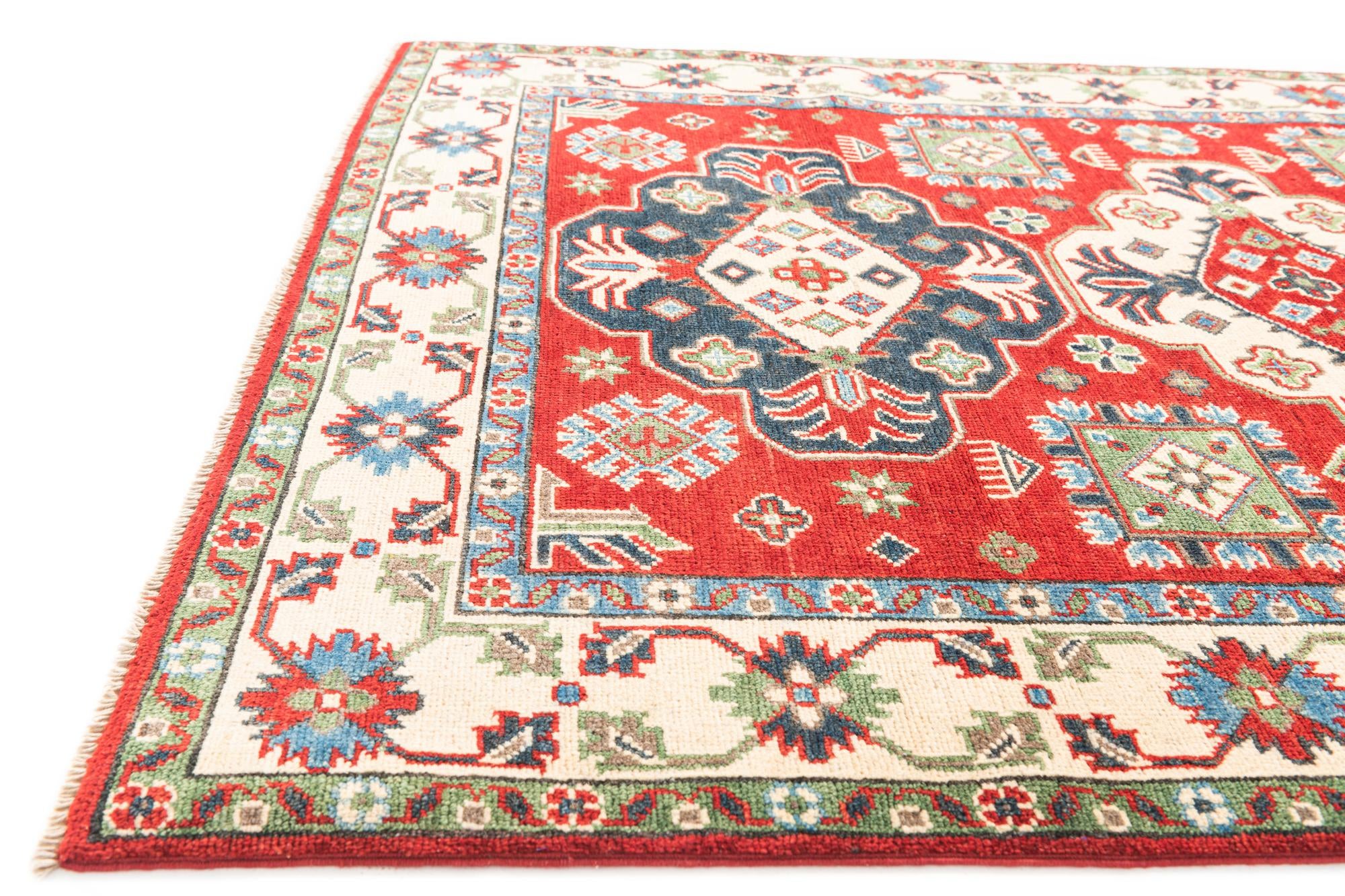 4' 1 x 6' 1 Hand Knotted Kazak Rug