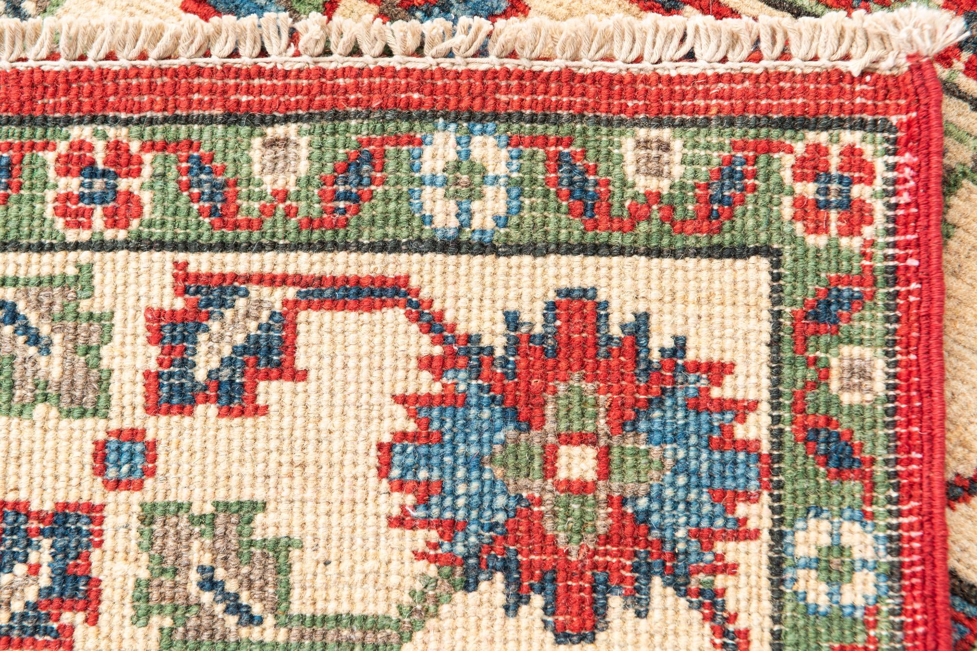 4' 1 x 6' 1 Hand Knotted Kazak Rug
