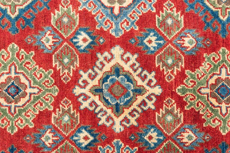 Detail image of 4' x 6' 1 Hand Knotted Kazak Rug
