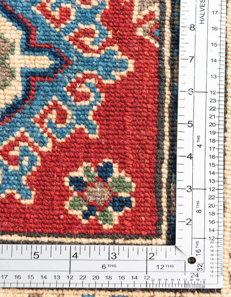 Detail image of 4' x 6' 1  Hand Knotted Kazak Rug