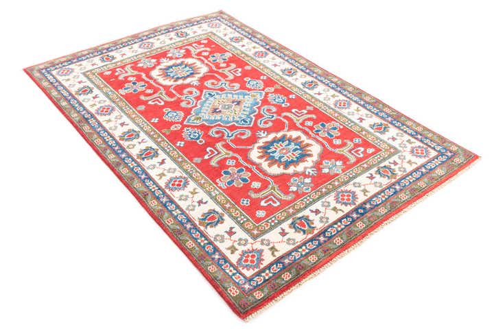 4' x 6' Hand Knotted Kazak Rug