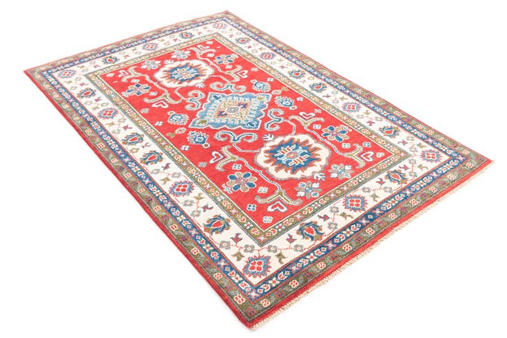 Detail image of 4' x 6' Hand Knotted Kazak Rug