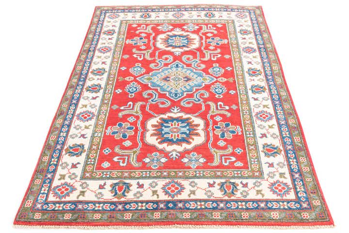 4' x 6' Hand Knotted Kazak Rug