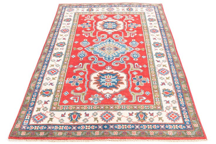 Detail image of 4' x 6' Hand Knotted Kazak Rug