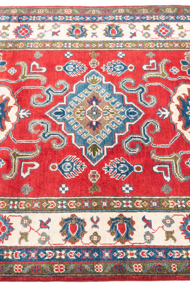 Detail image of 4' x 6' Hand Knotted Kazak Rug