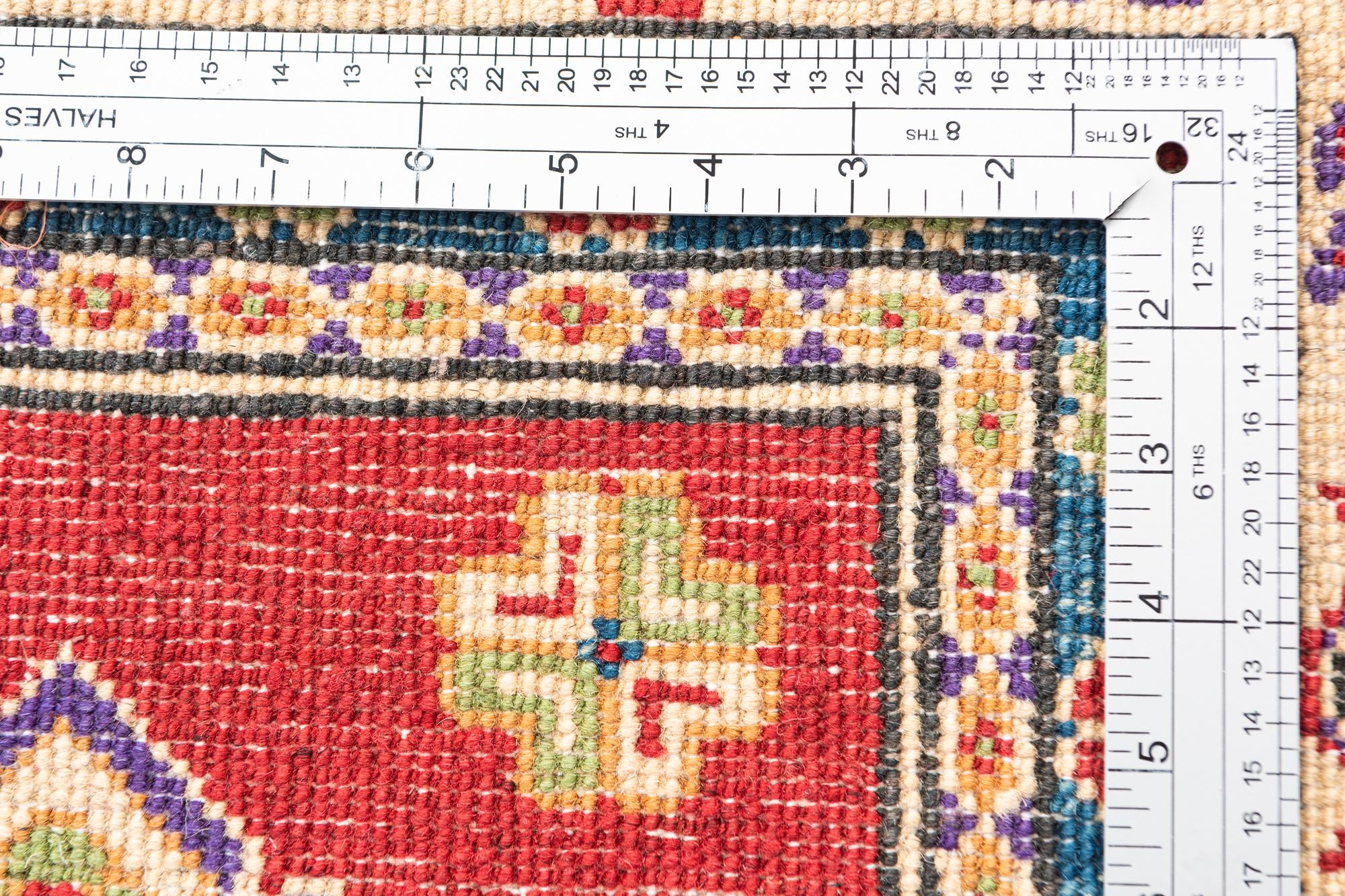 4' x 6' 4 Hand Knotted Kazak Rug