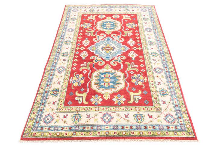 3' 10 x 6' 3 Hand Knotted Kazak Rug
